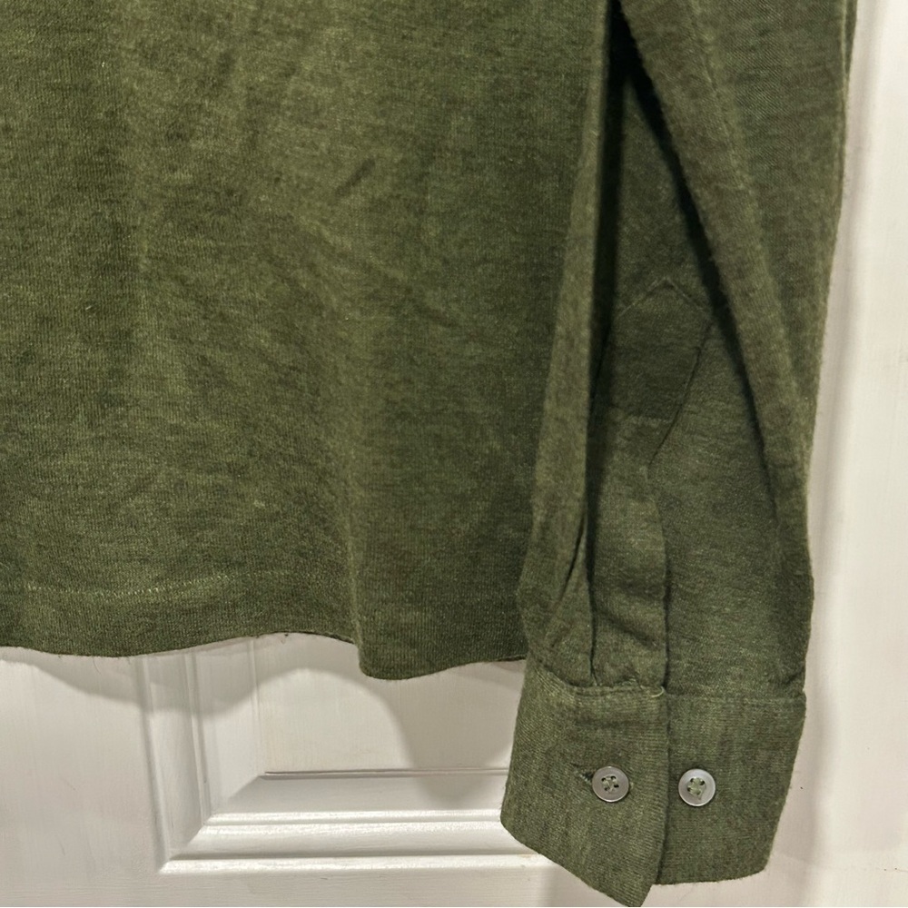 Gruber’s Vintage 1960’s 3- Button Placket Sweater, Size large, Green, Preppy - Picture 2 of 7